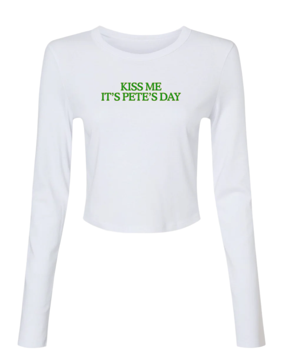 Pete's Day Ticket + Kiss Me Long Sleeve Baby Tee